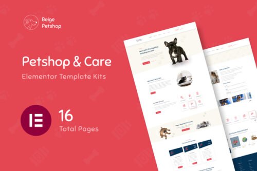 Beige – Pet Shop & WooCommerce Elementor Template Kit