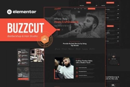 Bazso – Barbershop Elementor Template Kit