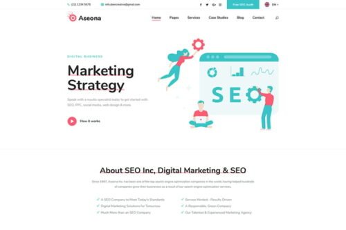 Aseona – SEO & Digital Marketing Elementor Template Kit