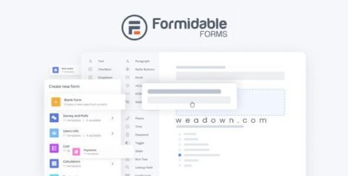 Formidable Forms Pro – Advanced WordPress Form Builder & Data Management Plugin