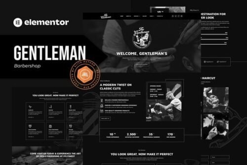 Bardo – Gentleman Barbershop Elementor Template Kit
