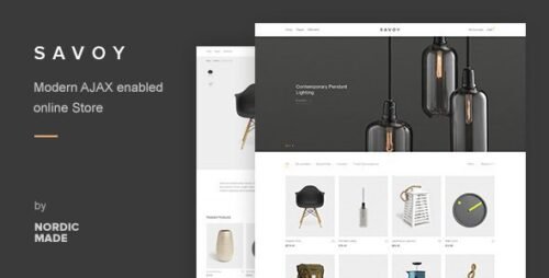 Savoy – Minimalist AJAX eCommerce WordPress Theme for Modern Online Stores