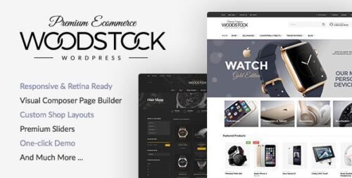 Woodstock Theme – Modern & Responsive WooCommerce WordPress Theme for Online Stores