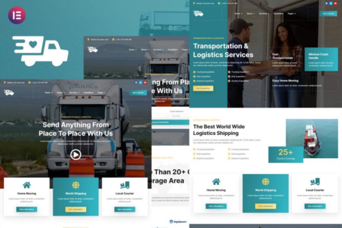 Antar – Transportation & Logistics Elementor Template Kit for WordPress