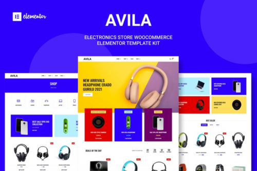 Avila – Electronics & WooCommerce Elementor Template Kit