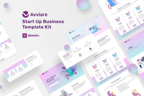 Avviare – Startup & Business Elementor Template Kit