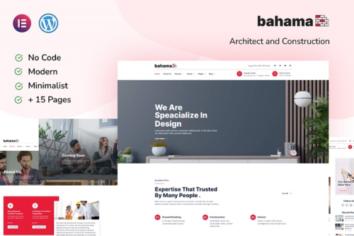 Bahama – Contractor & Architecture Elementor Template Kit