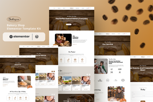 Bakery Co. – Bakery Shop & Cake Elementor Template Kit