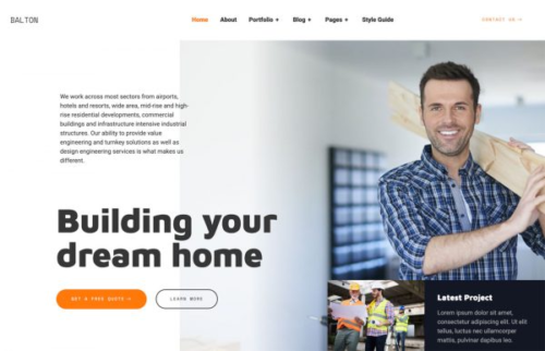 Balton – Construction & Architecture Elementor Template Kit
