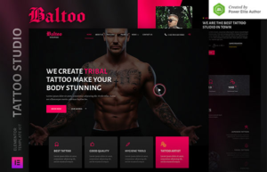 Baltoo – Tattoo Studio & Tattoo Artist Elementor Template