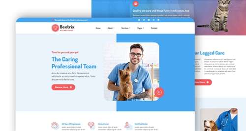 Beetrix – Pet Clinic & Veterinary Hospital Elementor Template Kit
