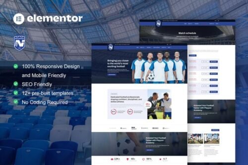 Atlaz – Football & Sports Club Elementor Template Kit
