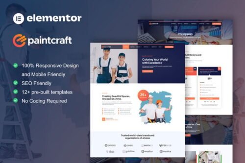 Allbrite – Painting & Wallpapering Elementor Template Kit