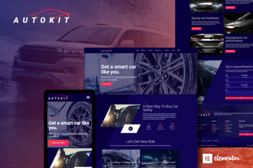 Autokit – Auto Dealership & Car Listing Elementor Template Kit