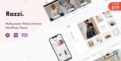 Razzi – Modern Minimalist WooCommerce WordPress Theme for Online Stores