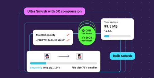 WP Smush Pro – Advanced WordPress Image Optimization & Website Speed Enhancement Plugin